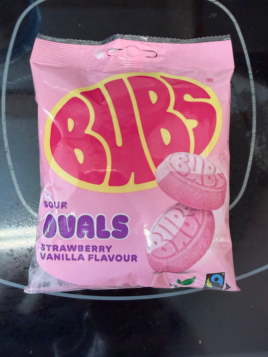 Bubs Sour Ovals Strawberry Vanilla